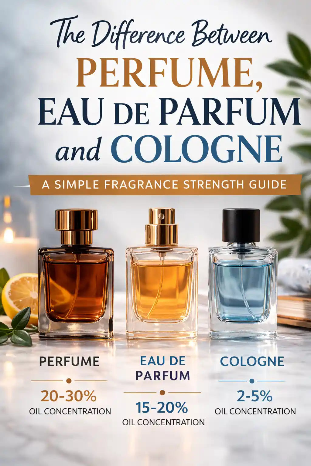 The Difference Between Perfume, Eau de Parfum and Cologne