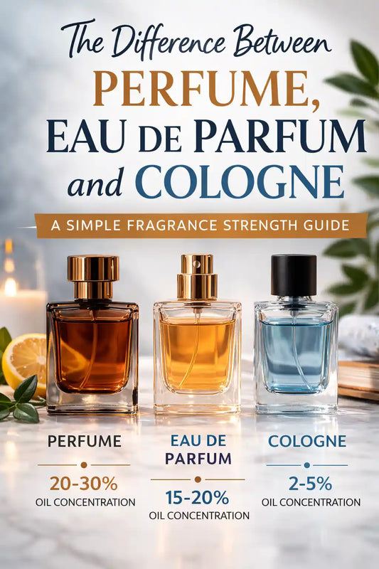 The Difference Between Perfume, Eau de Parfum and Cologne