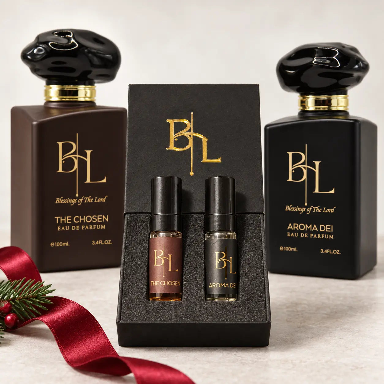 BOTL Christian cologne discovery gift set for him with 3ml samples